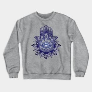 Hamsa dark mandala Crewneck Sweatshirt